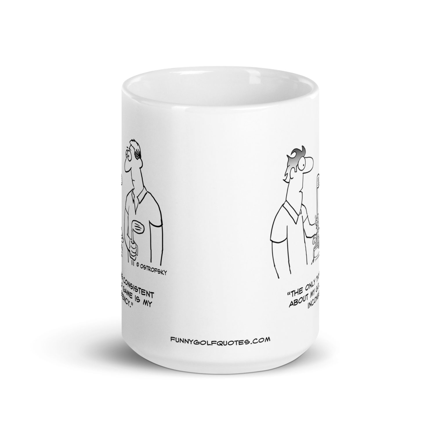 Inconsistency Golf Cartoon Coffee Mug - Image 8