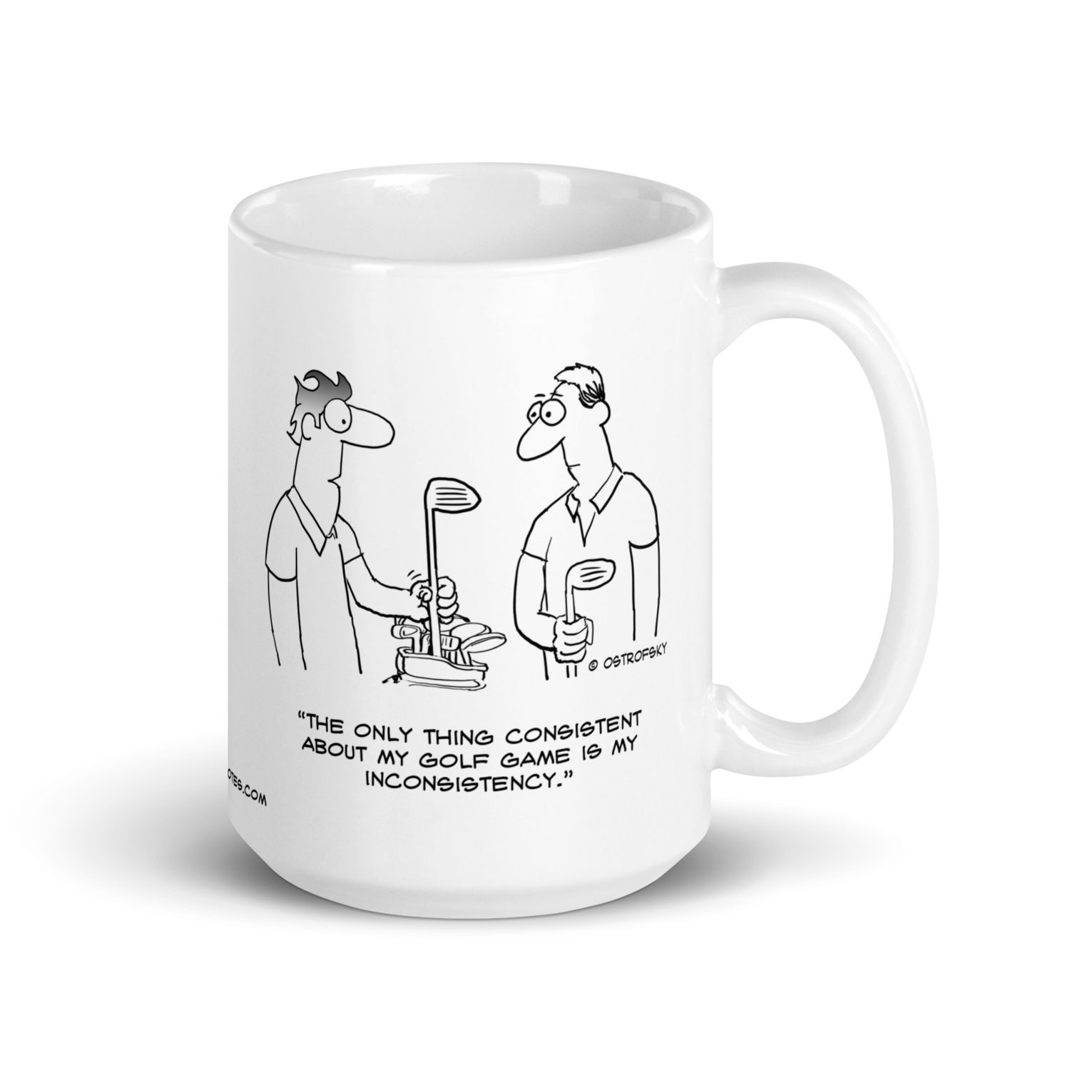 Inconsistency Golf Cartoon Coffee Mug - Image 9