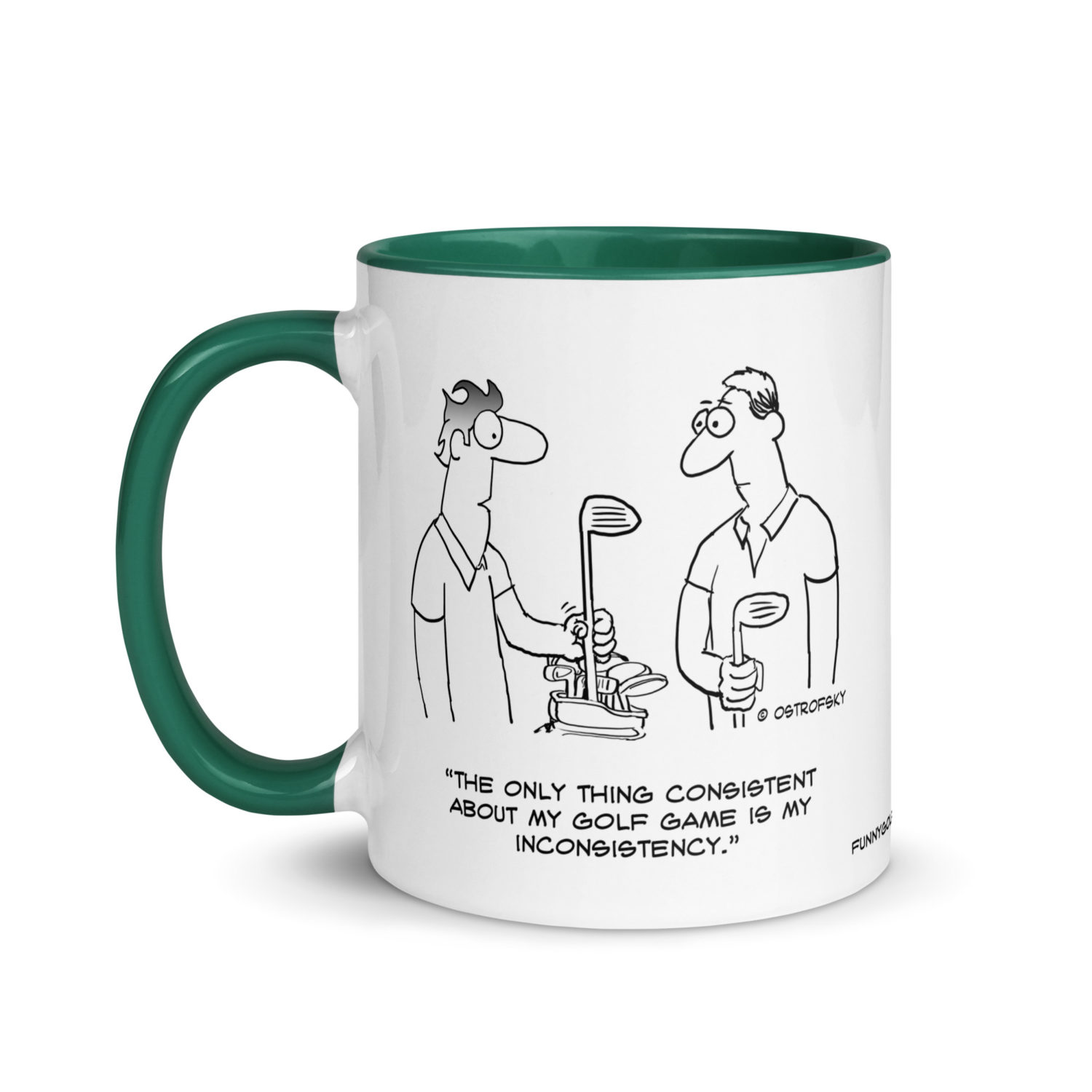 Inconsistency Golf Cartoon Coffee Mug