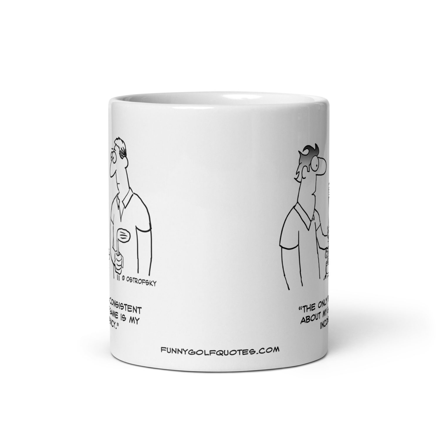 Inconsistency Golf Cartoon Coffee Mug - Image 5