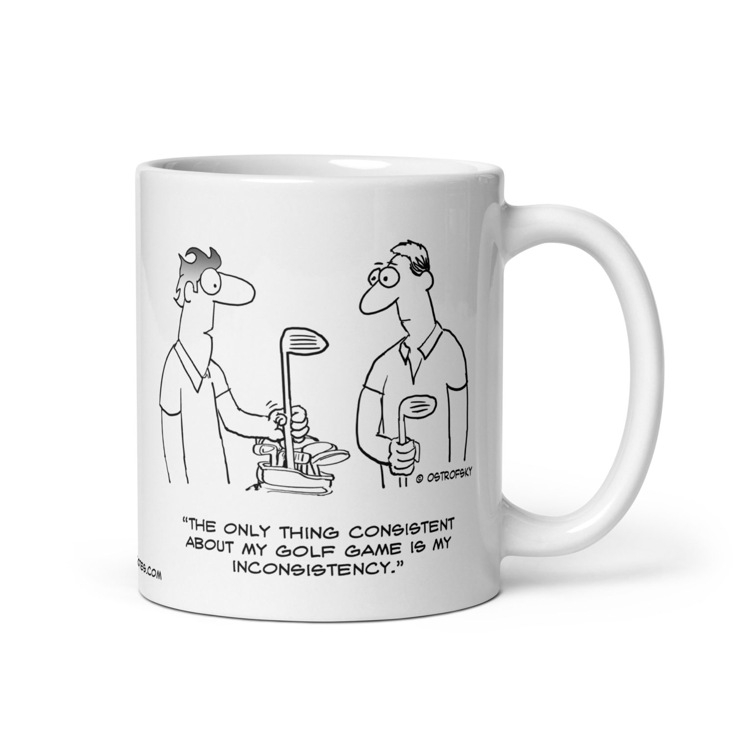 Inconsistency Golf Cartoon Coffee Mug - Image 6