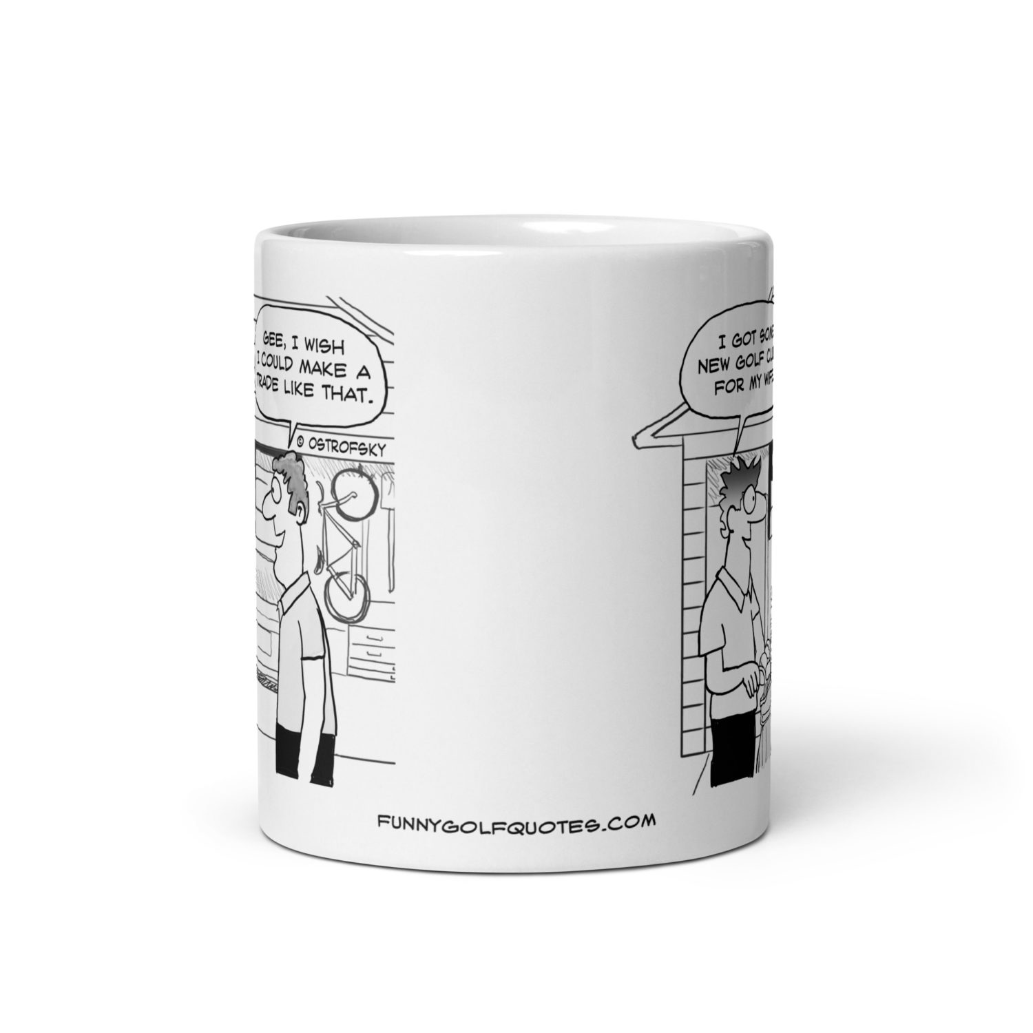 Make a Trade Like That Golf Cartoon Coffee Mug - Image 5