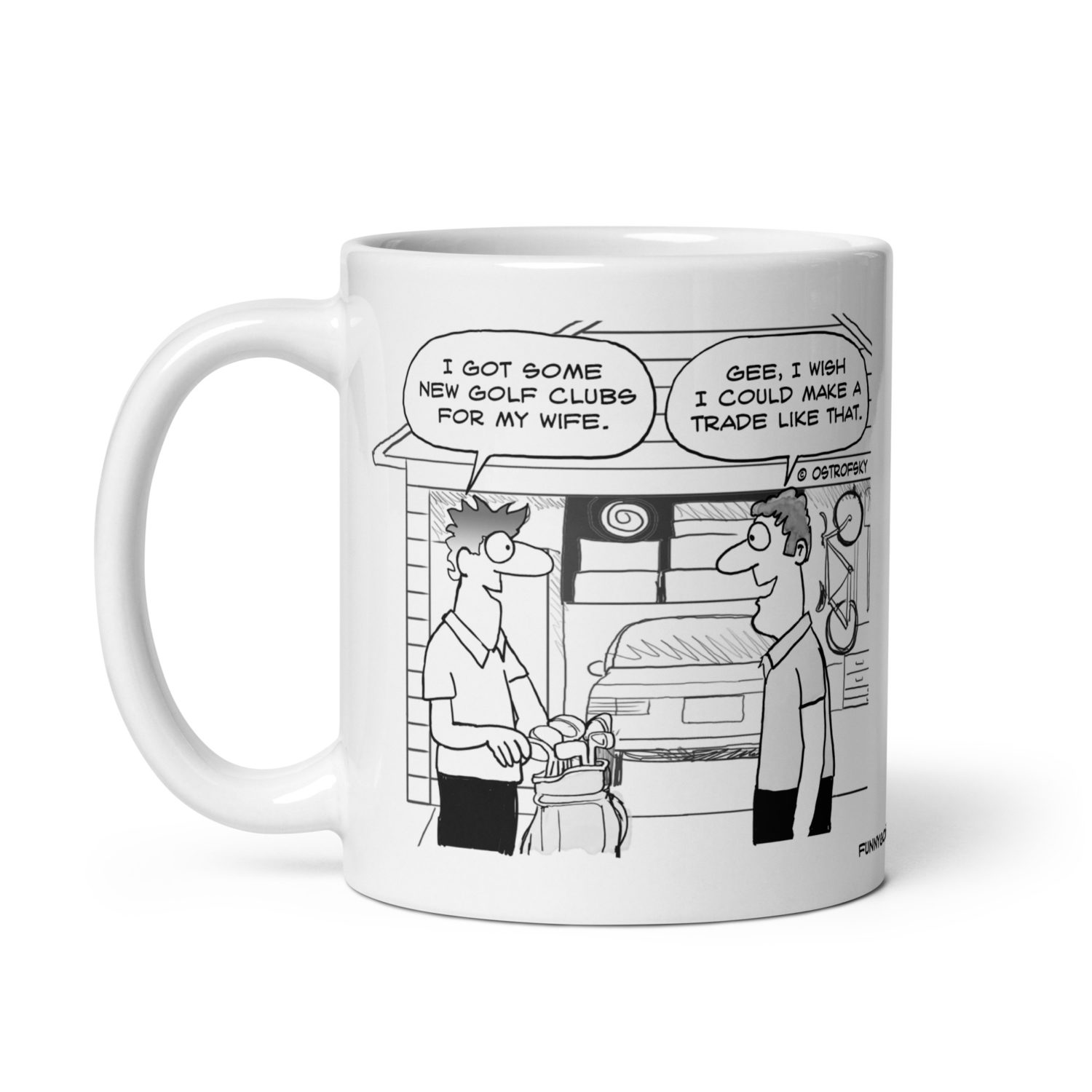 Make a Trade Like That Golf Cartoon Coffee Mug - Image 4