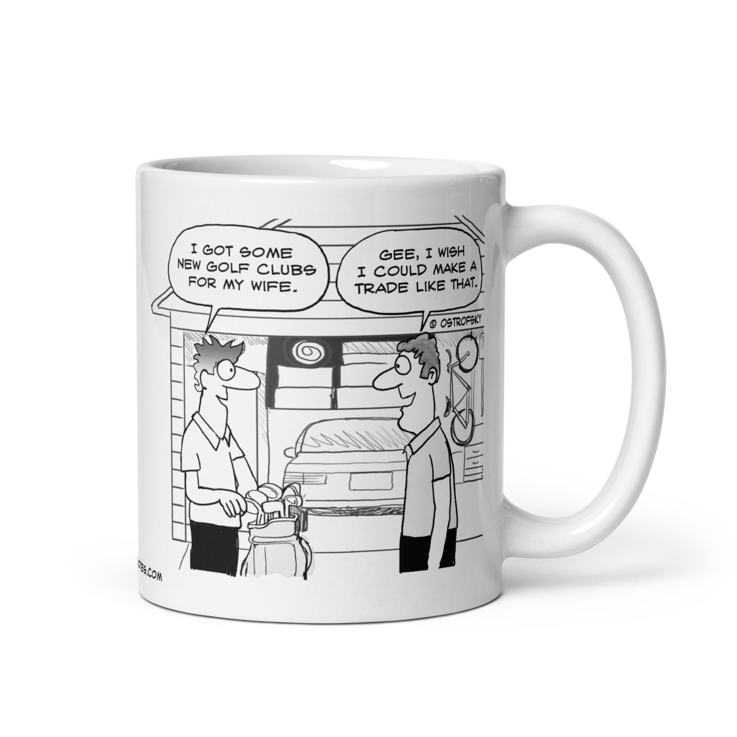 Make a Trade Like That Golf Cartoon Coffee Mug - Image 6