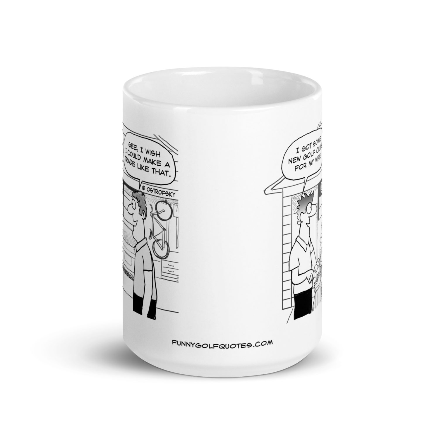 Make a Trade Like That Golf Cartoon Coffee Mug - Image 8