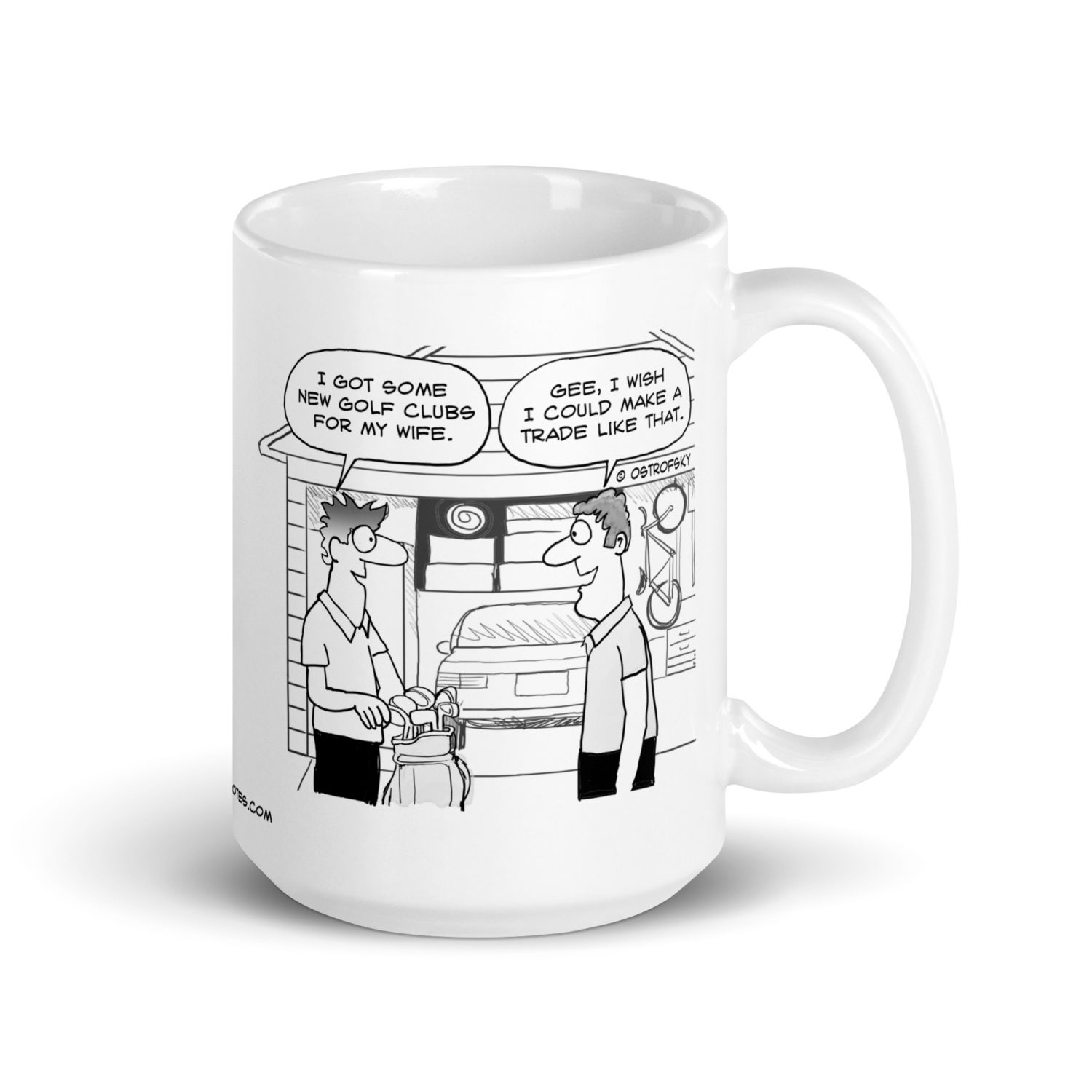 Make a Trade Like That Golf Cartoon Coffee Mug - Image 9