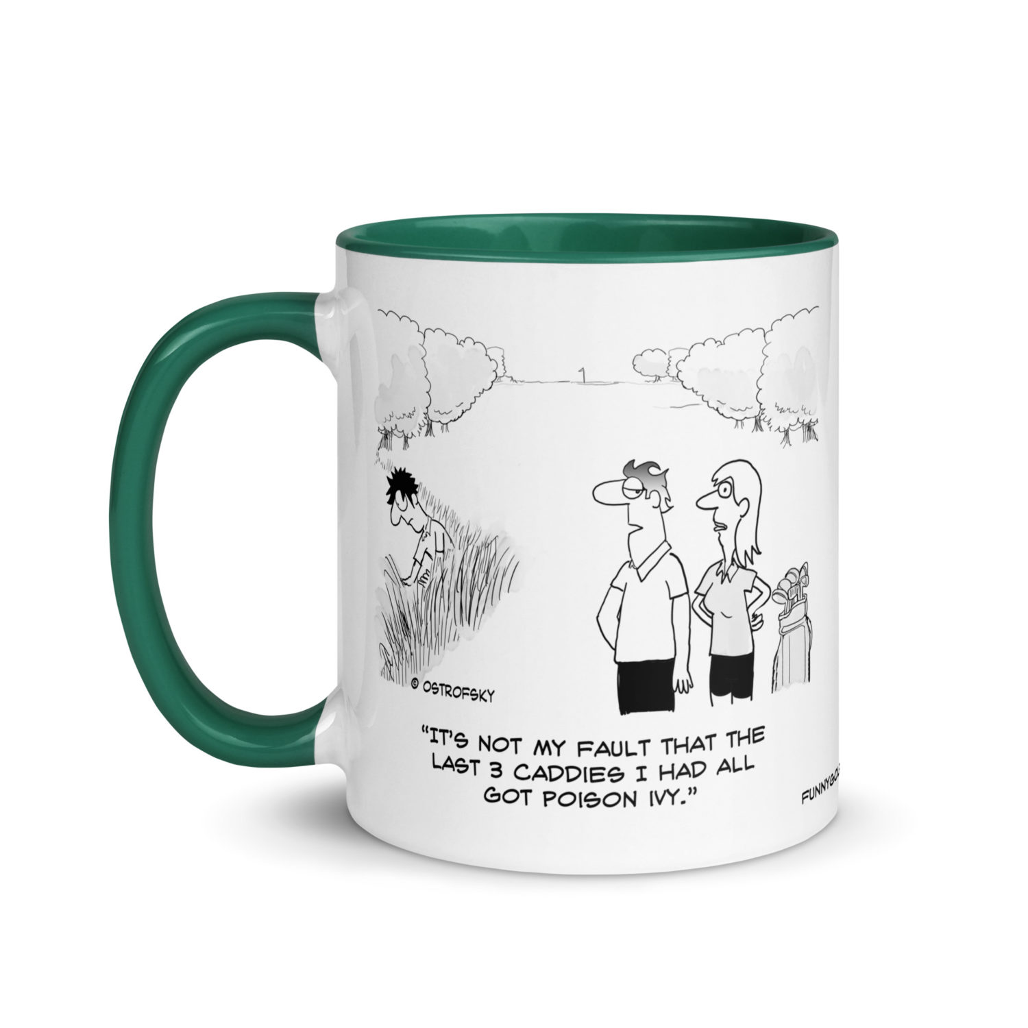 Poison Ivy Golf Cartoon Coffee Mug