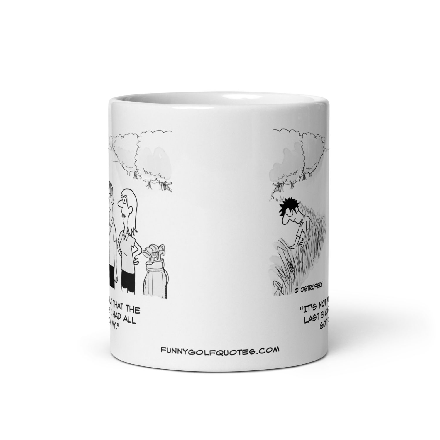 Poison Ivy Golf Cartoon Coffee Mug - Image 5