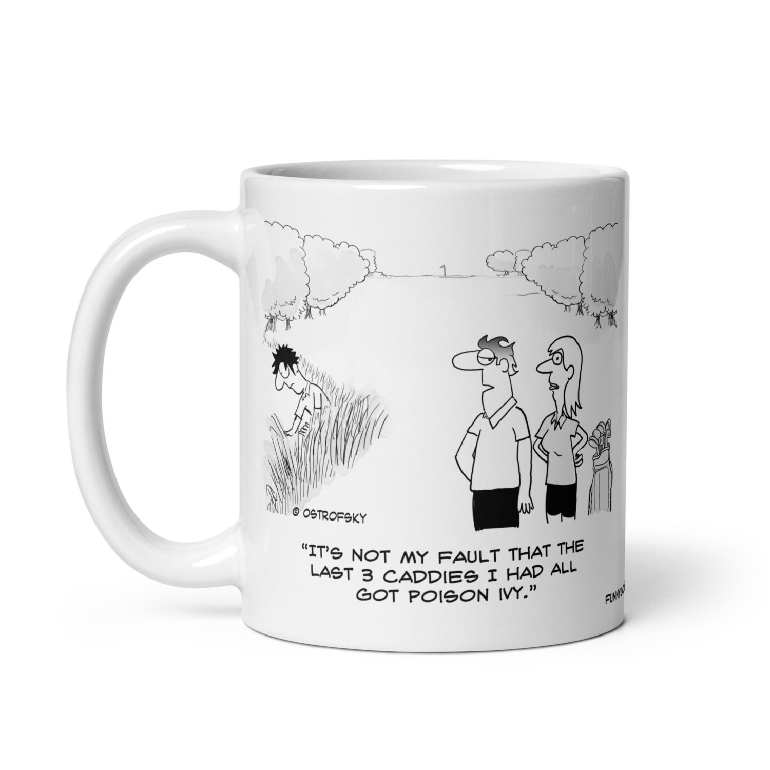 Poison Ivy Golf Cartoon Coffee Mug - Image 4