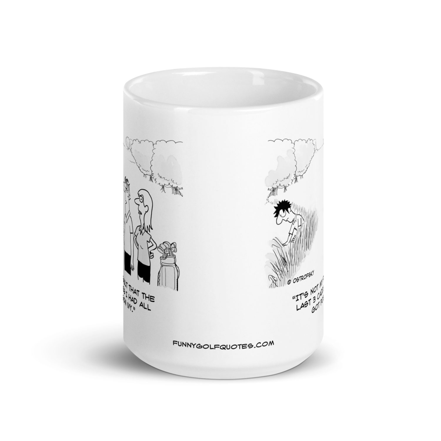 Poison Ivy Golf Cartoon Coffee Mug - Image 8