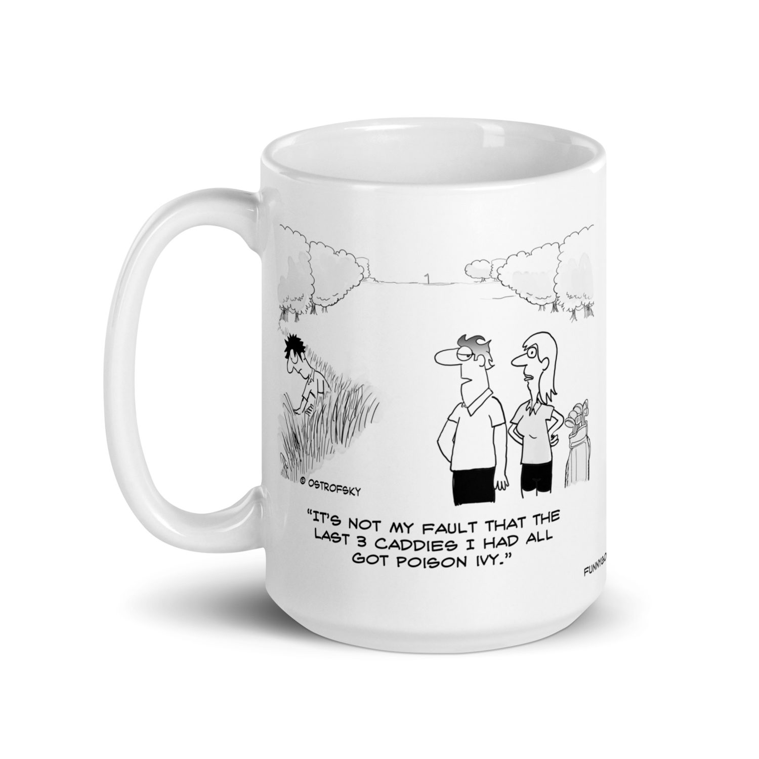 Poison Ivy Golf Cartoon Coffee Mug - Image 7