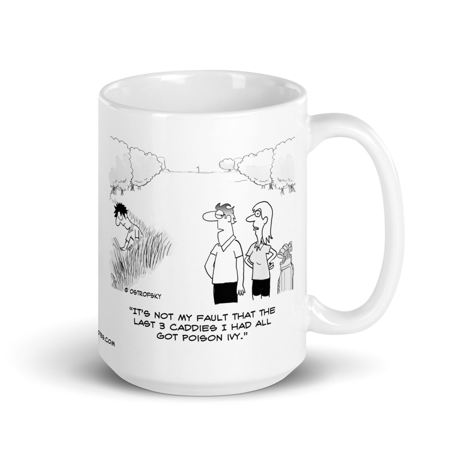 Poison Ivy Golf Cartoon Coffee Mug - Image 9