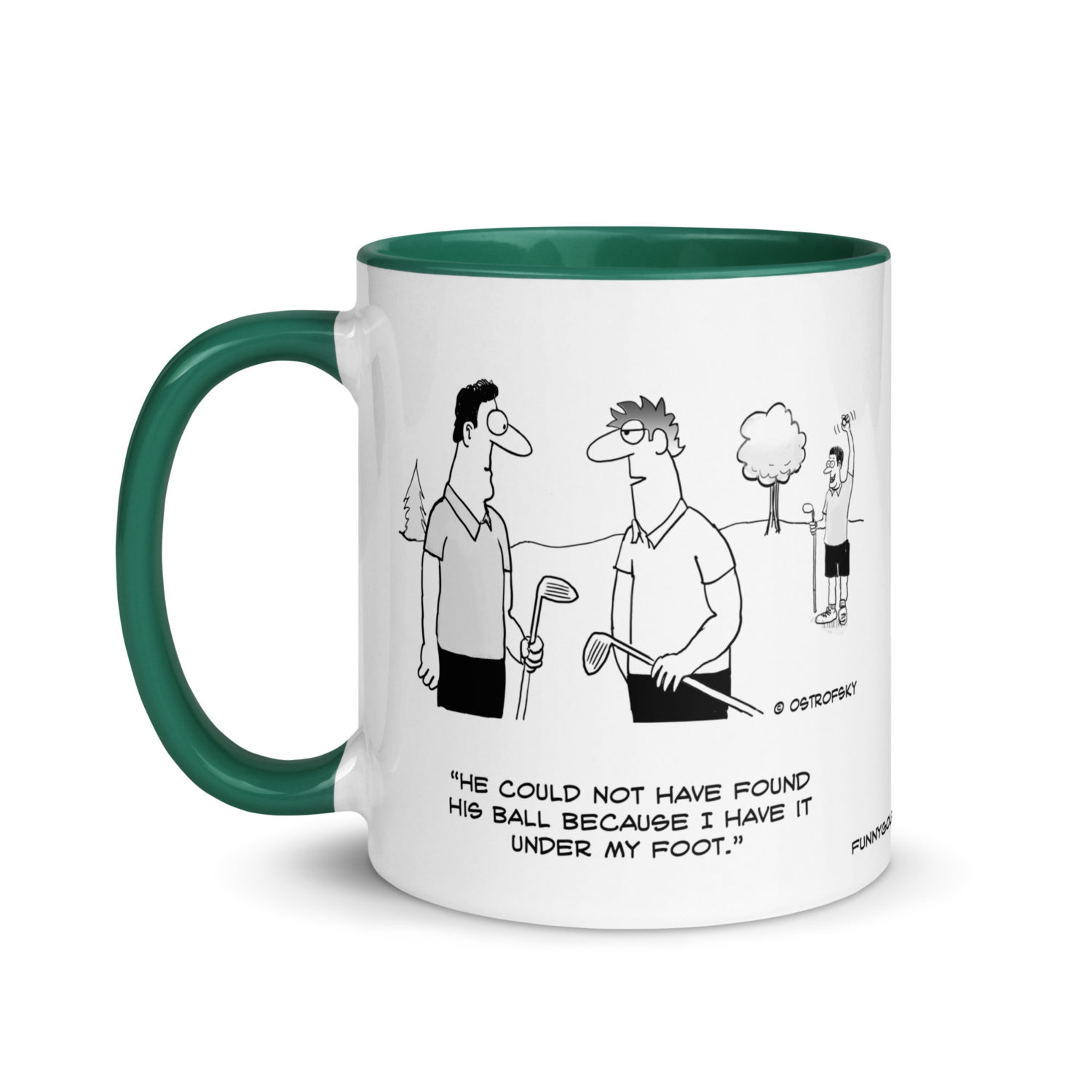 Under My Foot Golf Cartoon Coffee Mug