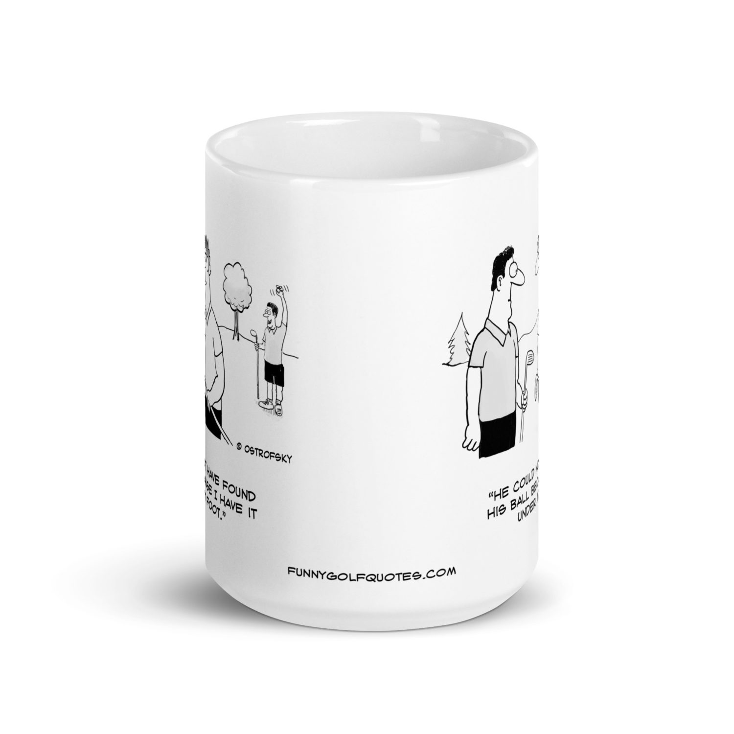 Under My Foot Golf Cartoon Coffee Mug - Image 8