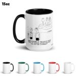 Funny Golf Quotes - Golf Gods Golf Cartoon 15oz Coffee Mug Color Options