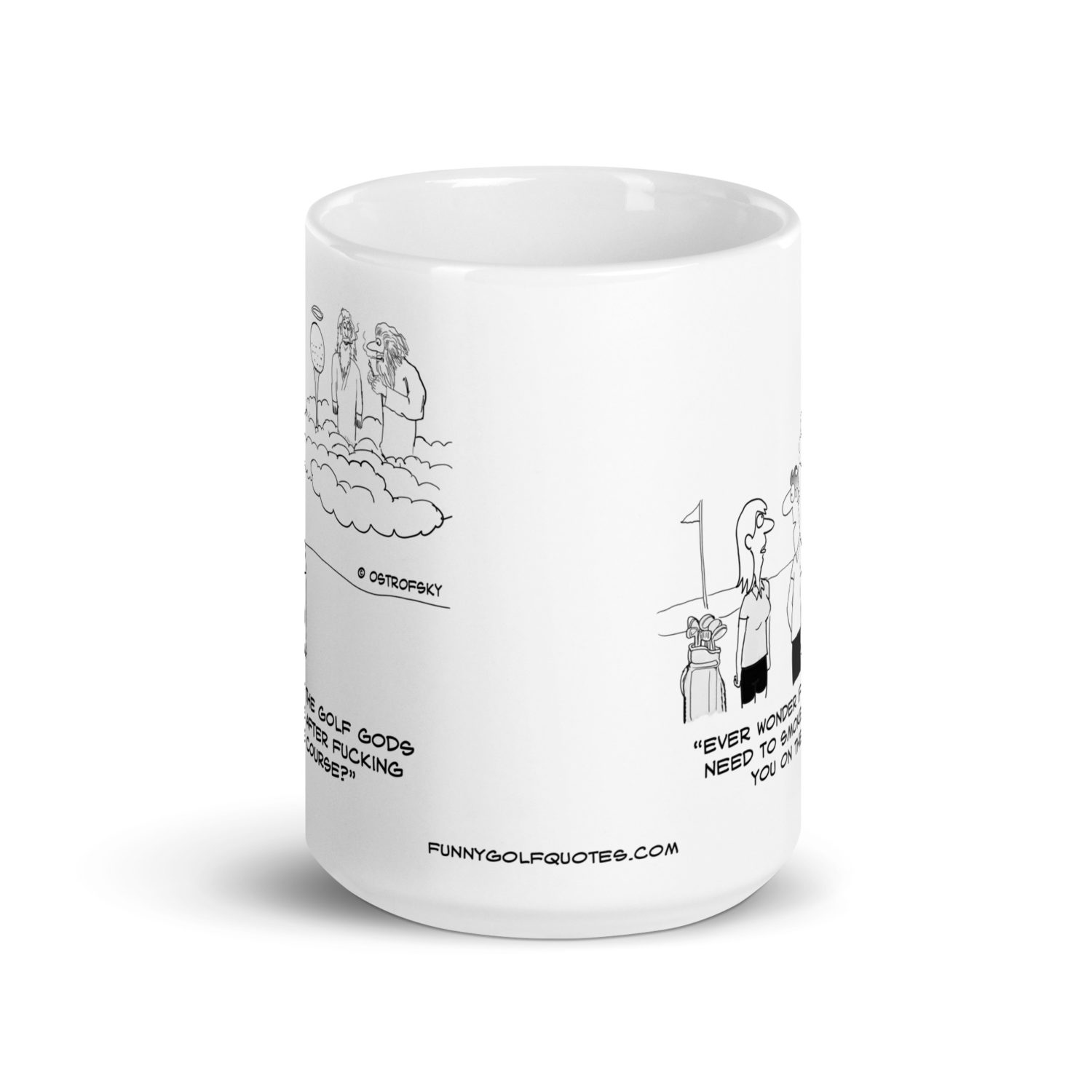 Golf Gods Cartoon Coffee Mug - Image 8