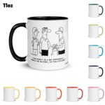 Funny Golf Quotes - Hooker and Slicer Golf Cartoon 11oz Coffee Mug Color Options