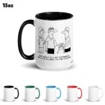 Funny Golf Quotes - Hooker and Slicer Golf Cartoon 15oz Coffee Mug Color Options