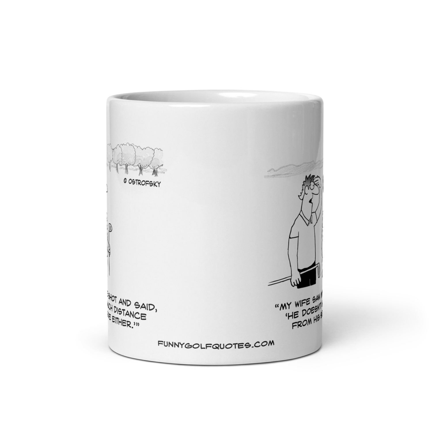 Get Much Distance Golf Cartoon Coffee Mug - Image 5