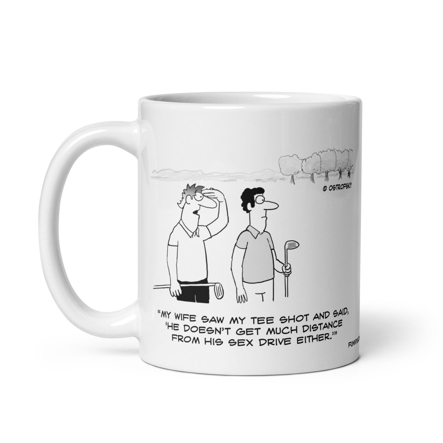 Get Much Distance Golf Cartoon Coffee Mug - Image 4