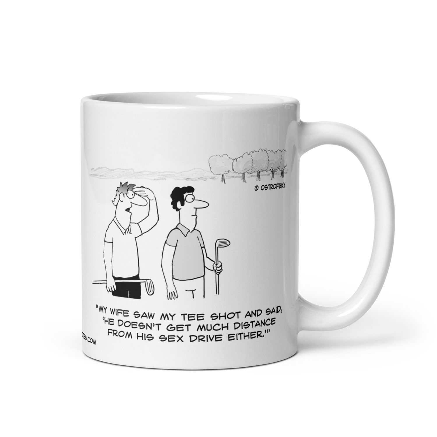 Get Much Distance Golf Cartoon Coffee Mug - Image 6