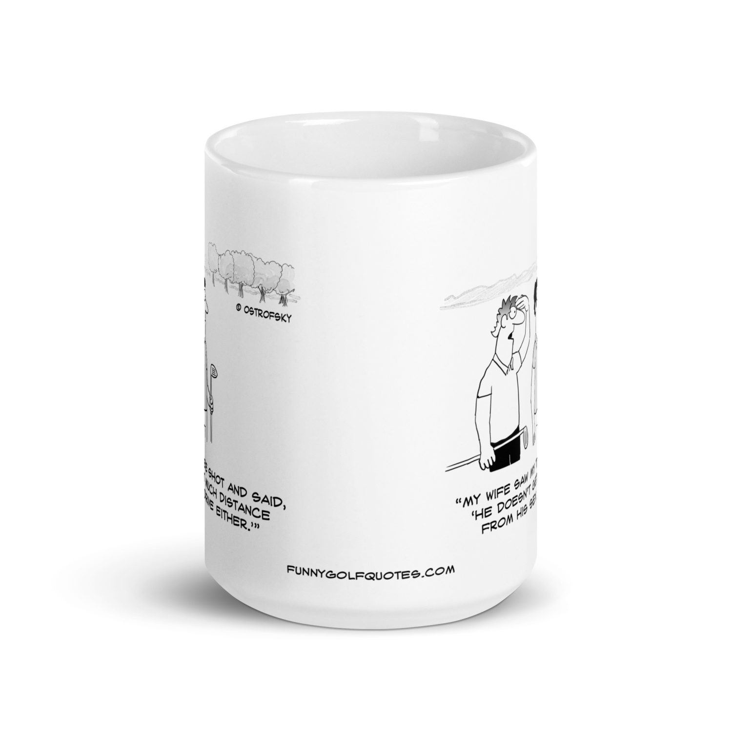 Get Much Distance Golf Cartoon Coffee Mug - Image 8