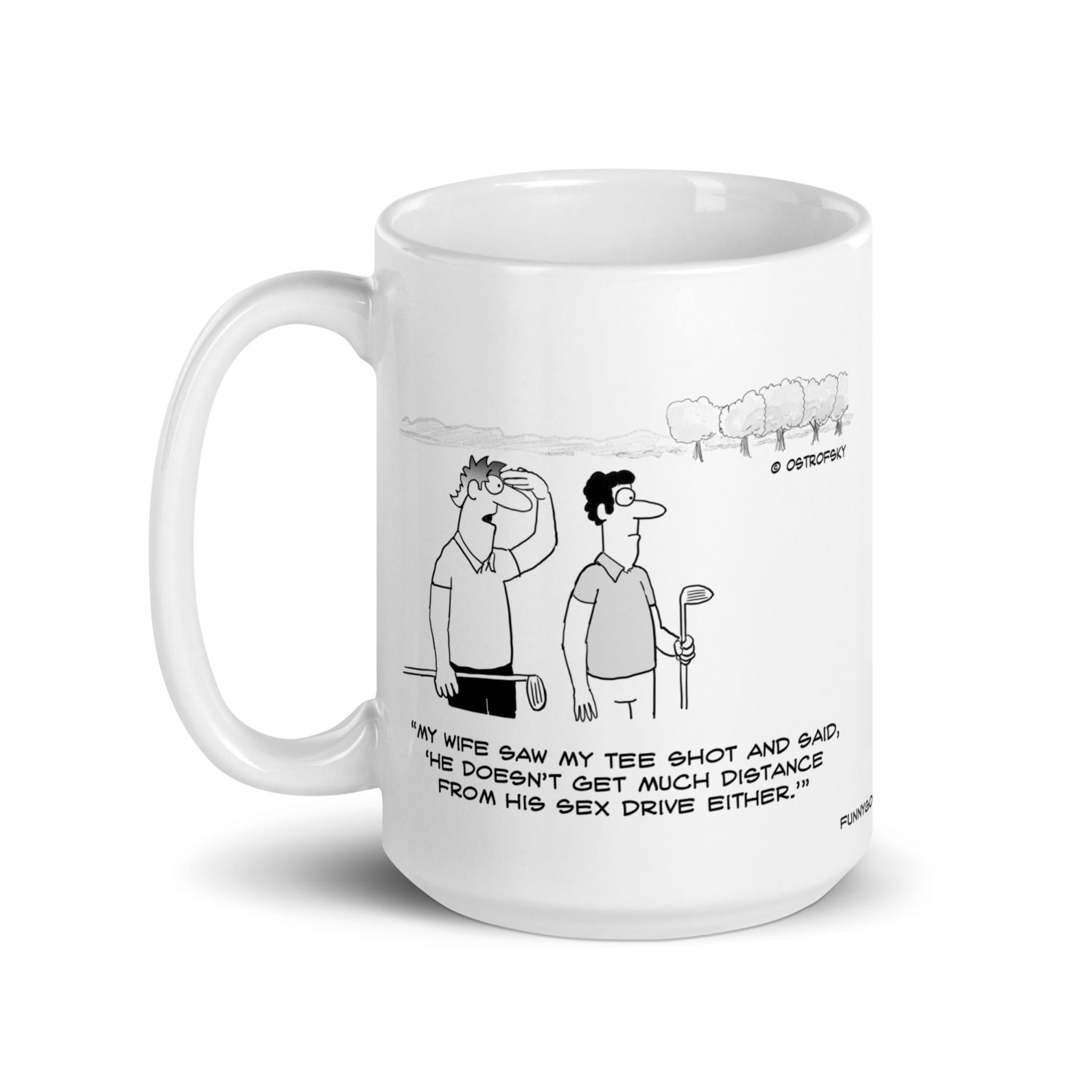 Get Much Distance Golf Cartoon Coffee Mug - Image 7