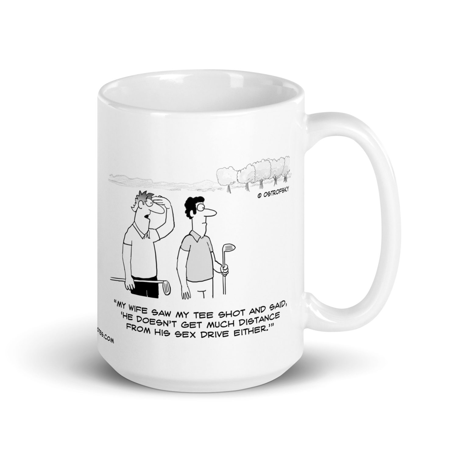 Get Much Distance Golf Cartoon Coffee Mug - Image 9