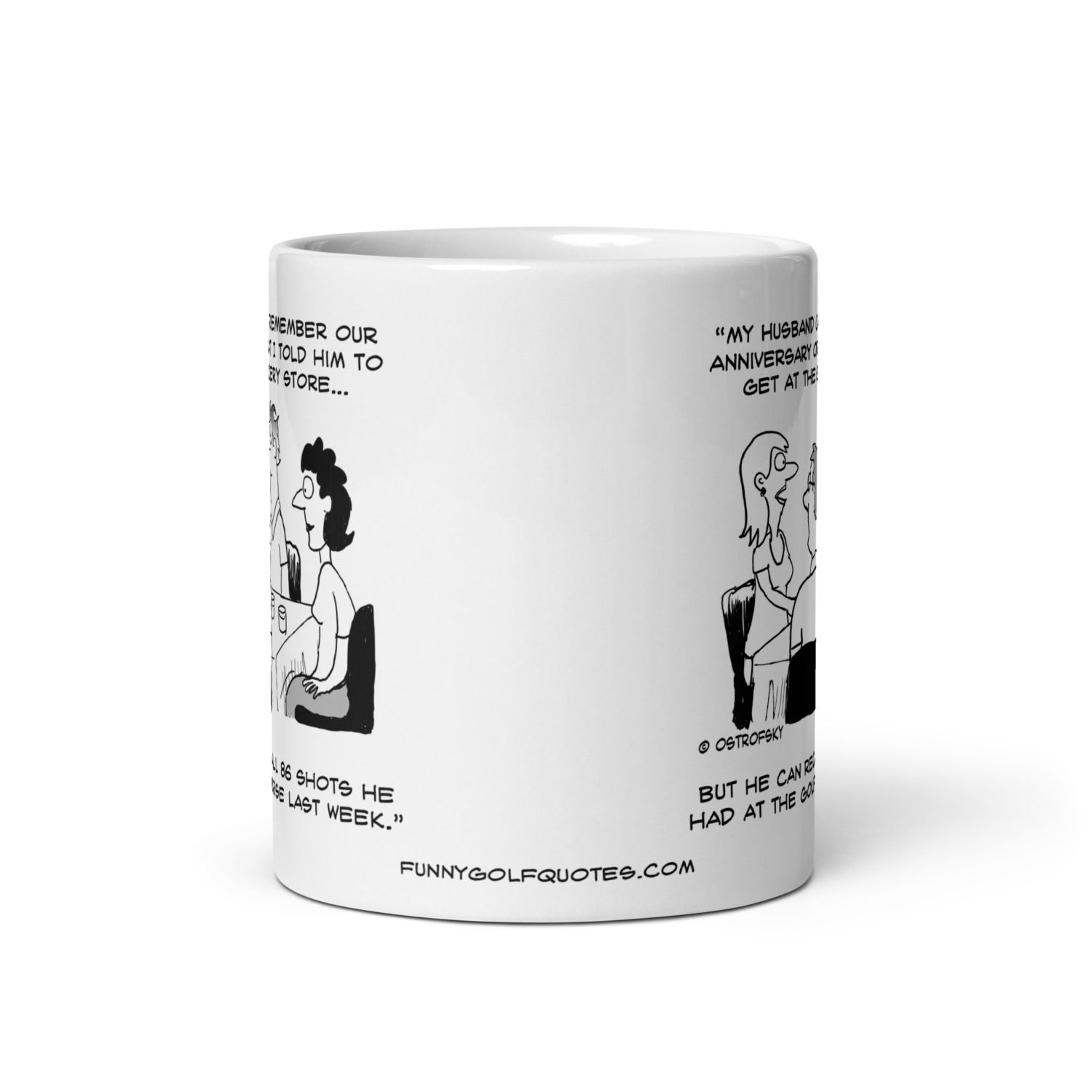 Recall All Shots Golf Cartoon Coffee Mug - Image 5