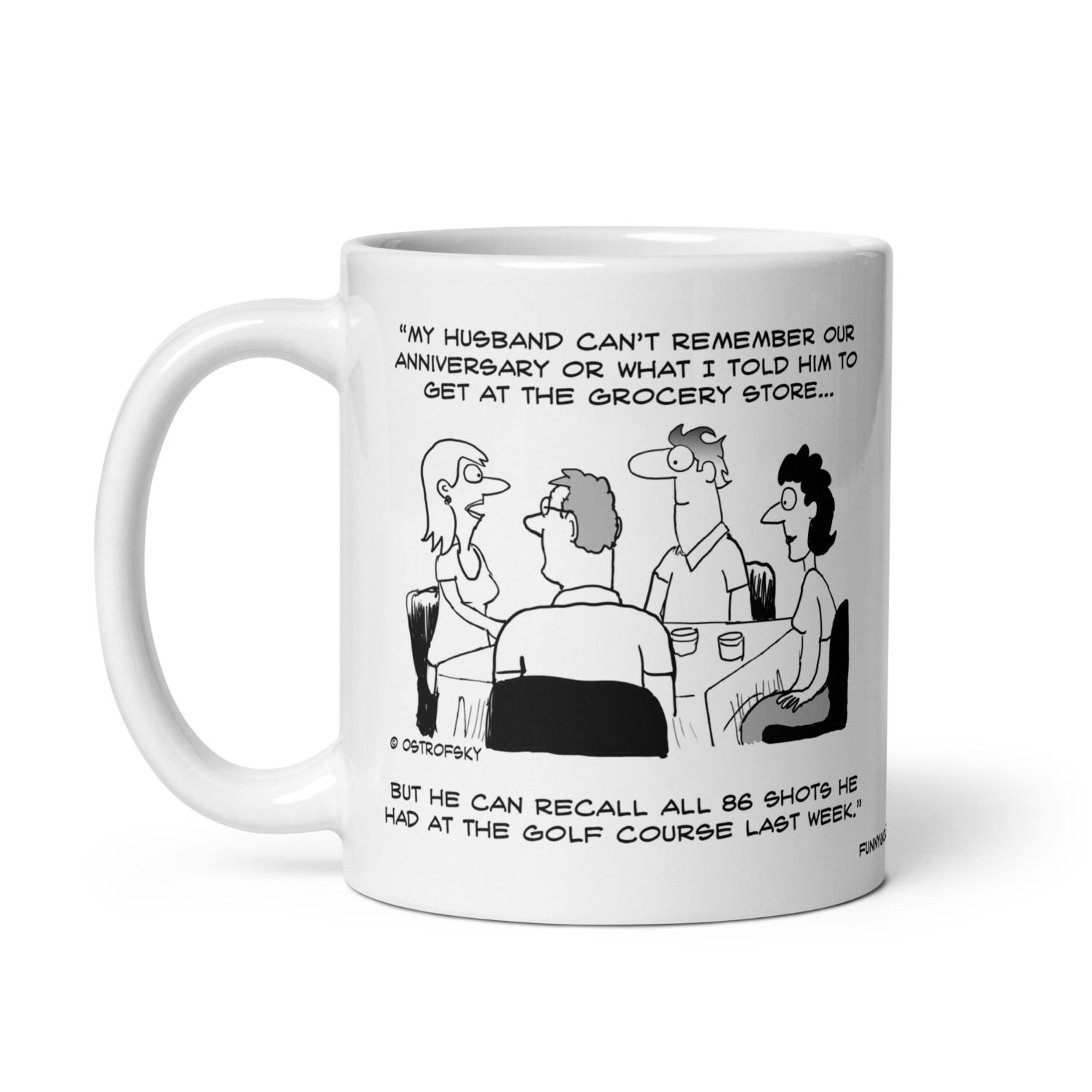 Recall All Shots Golf Cartoon Coffee Mug - Image 4