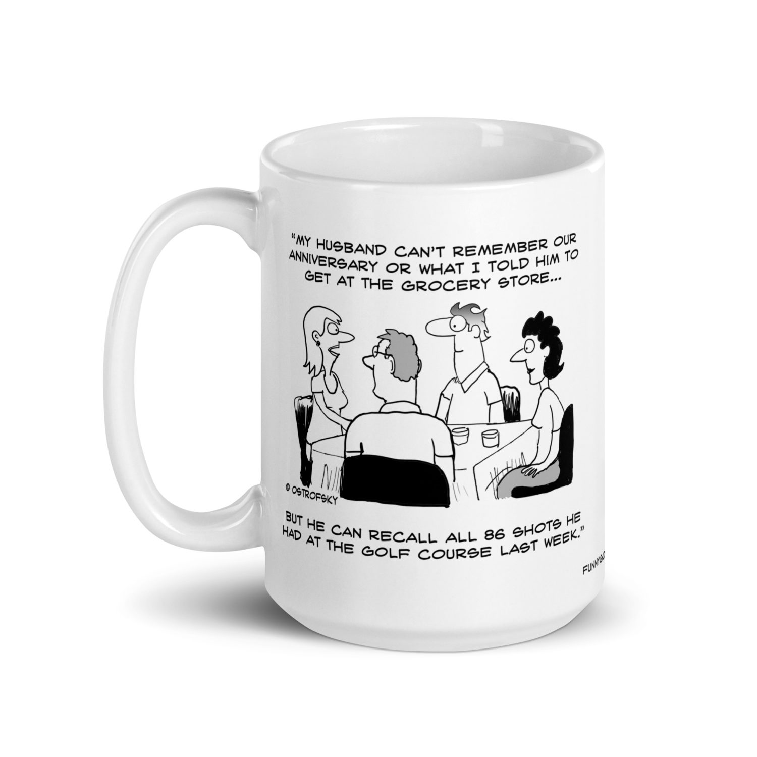 Recall All Shots Golf Cartoon Coffee Mug - Image 7