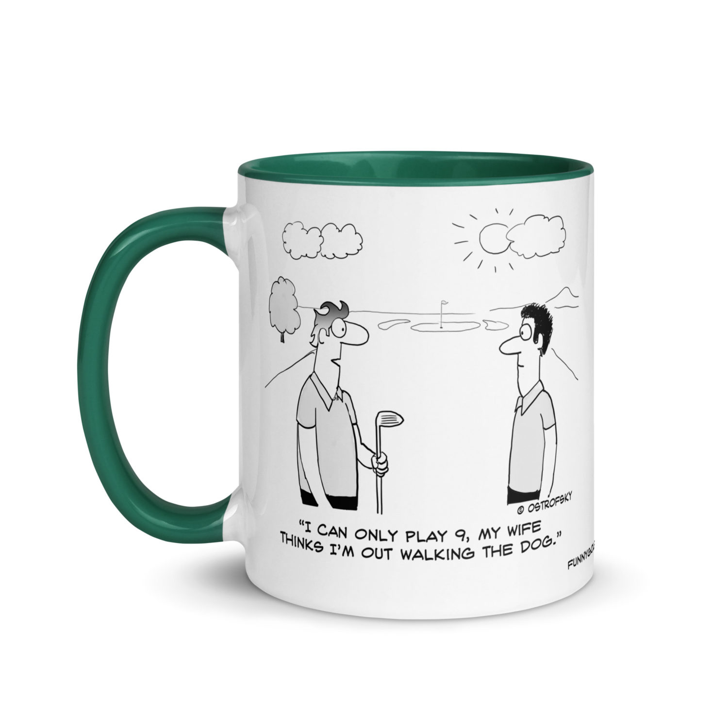 I Can Only Play 9 Golf Cartoon Coffee Mug