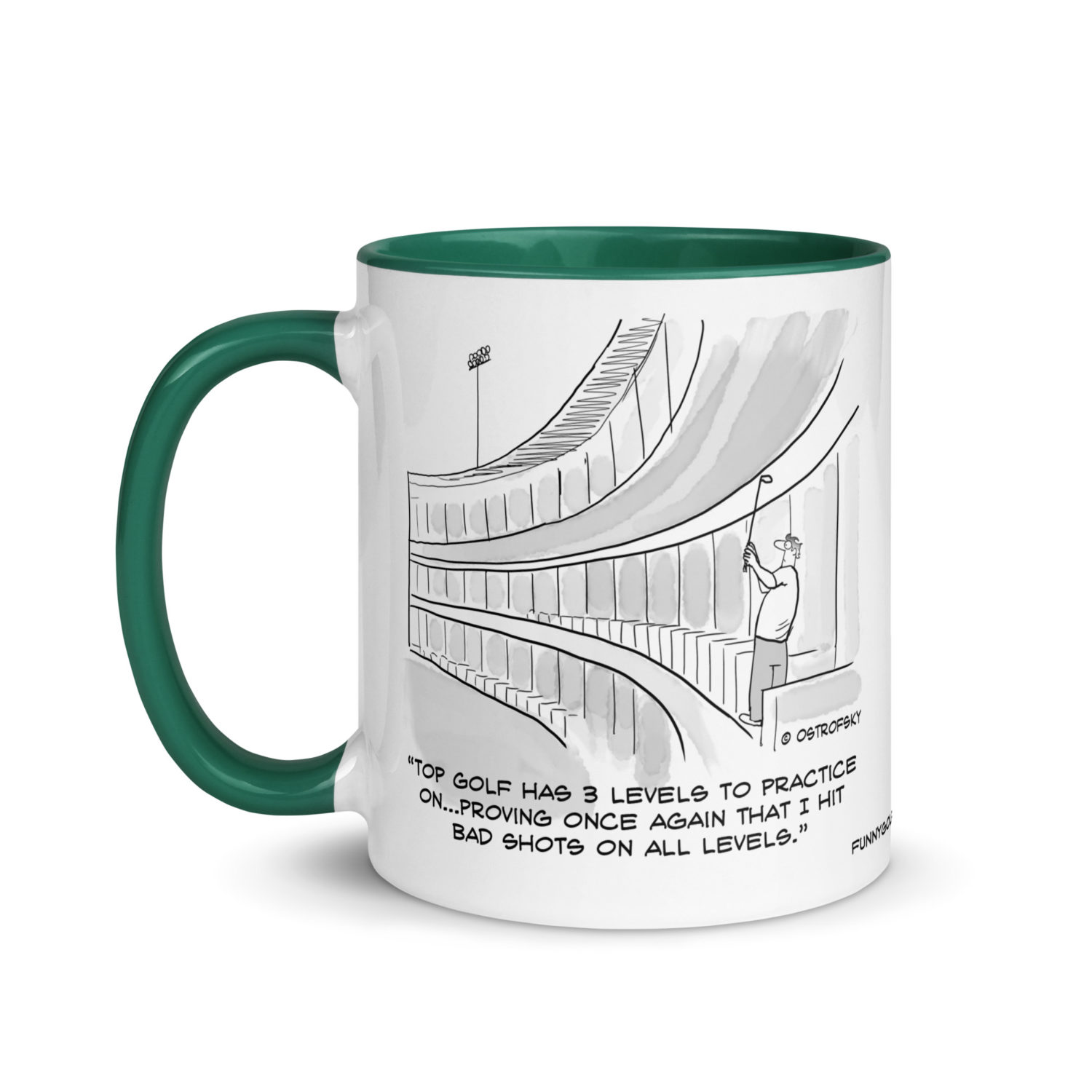 Bad Shots on All Levels Golf Cartoon Coffee Mug