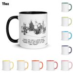 Funny Golf Quotes - Dear Santa Golf Cartoon 11oz Coffee Mug Color Options