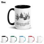 Funny Golf Quotes - Dear Santa Golf Cartoon 15oz Coffee Mug Color Options