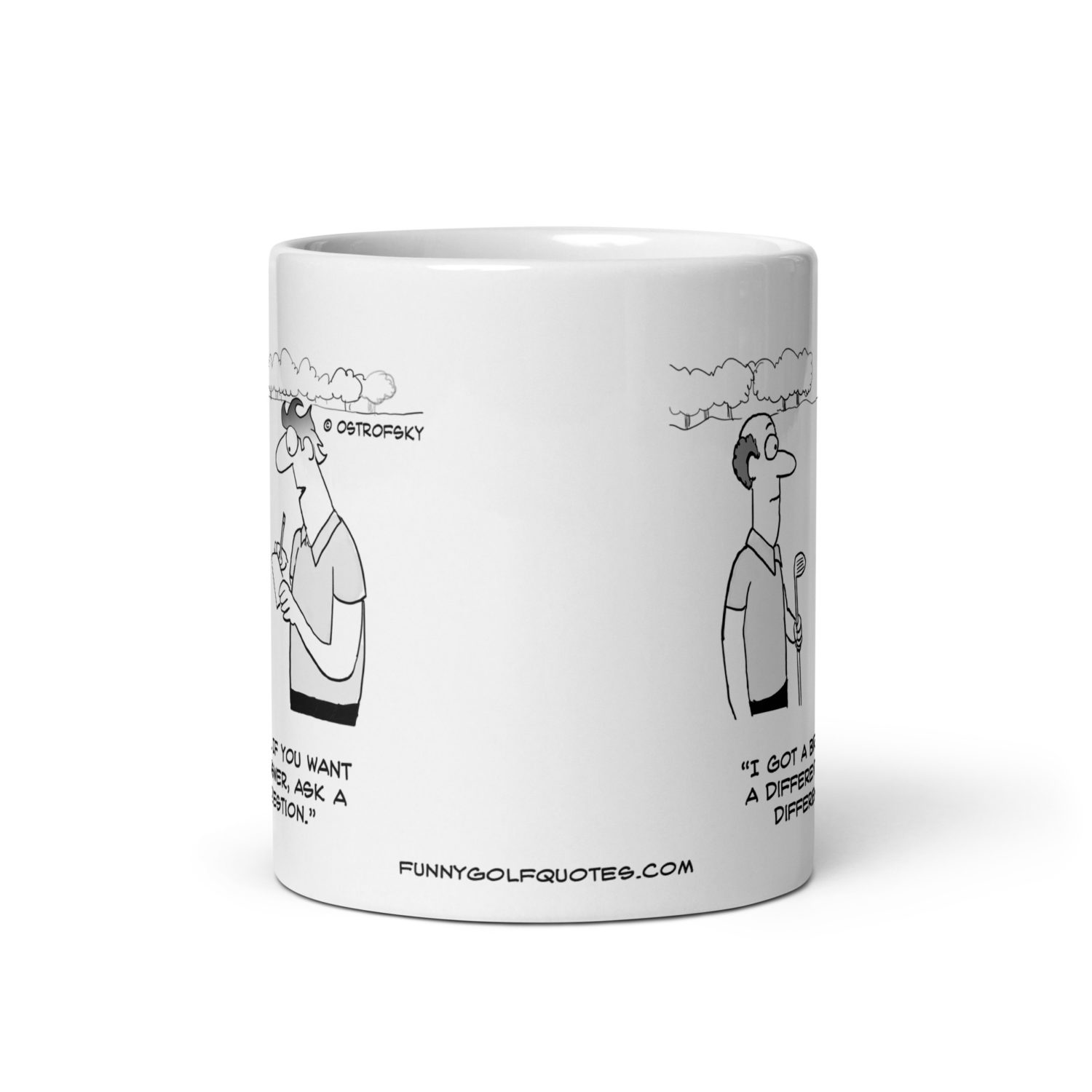 I Got a Birdie Golf Cartoon Coffee Mug - Image 5