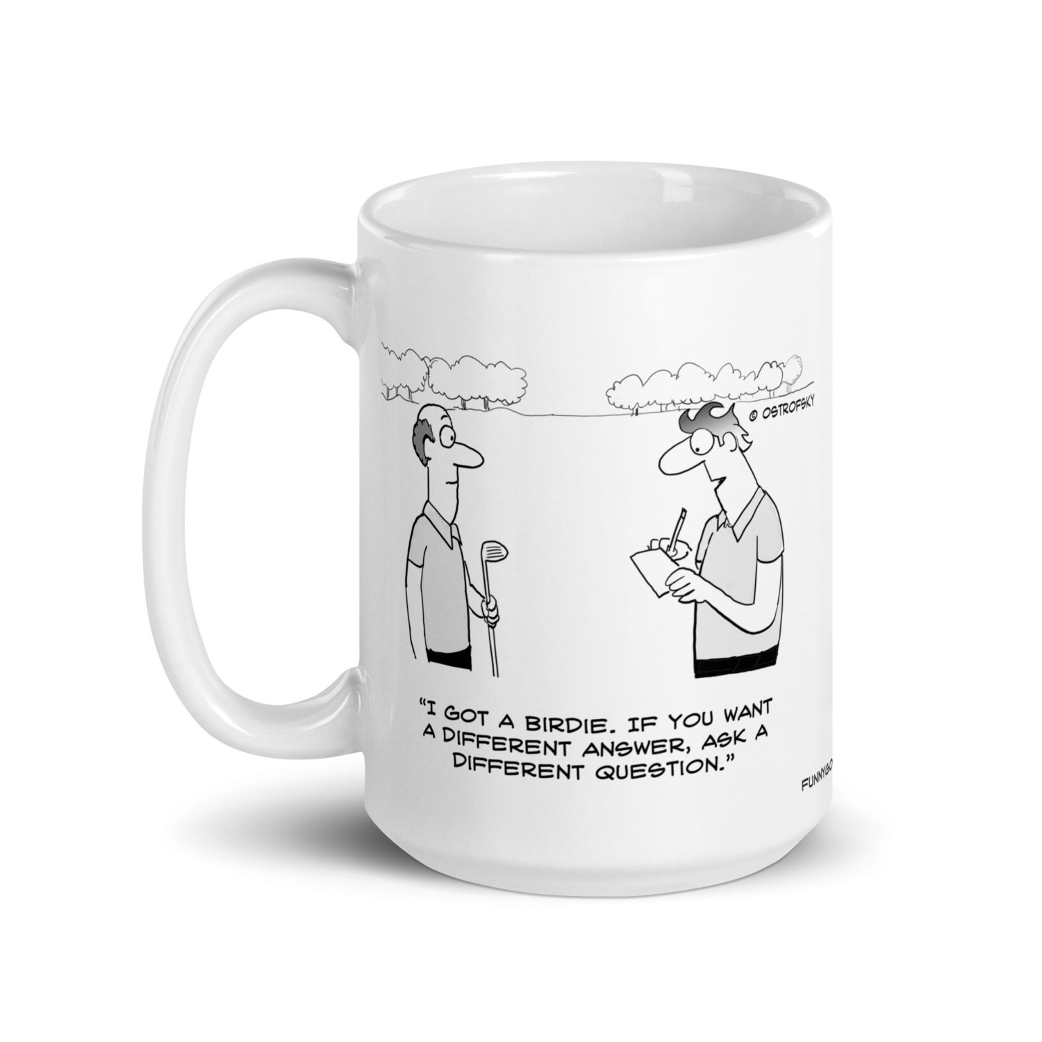 I Got a Birdie Golf Cartoon Coffee Mug - Image 7