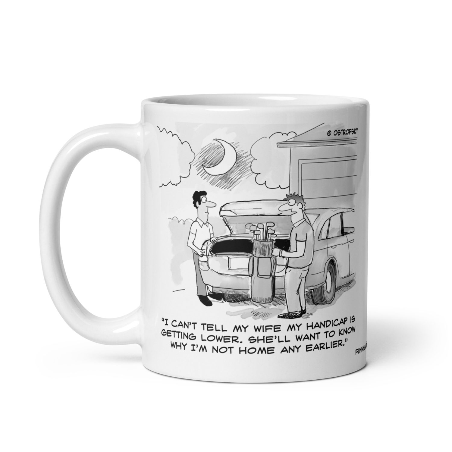 Home Earlier Golf Cartoon Coffee Mug - Image 4