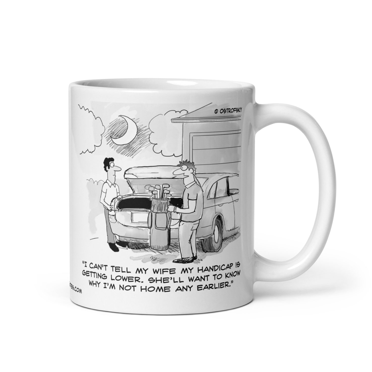 Home Earlier Golf Cartoon Coffee Mug - Image 6