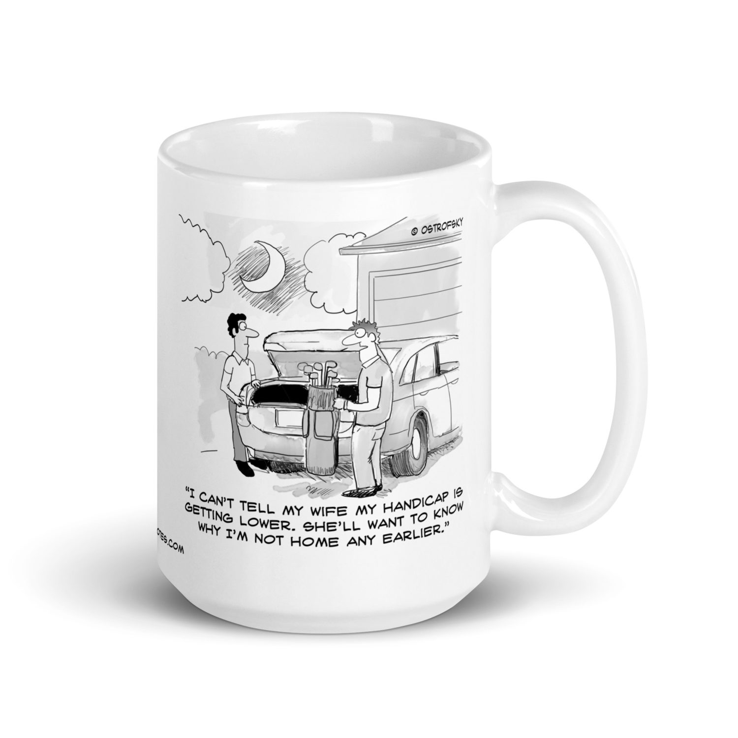 Home Earlier Golf Cartoon Coffee Mug - Image 9