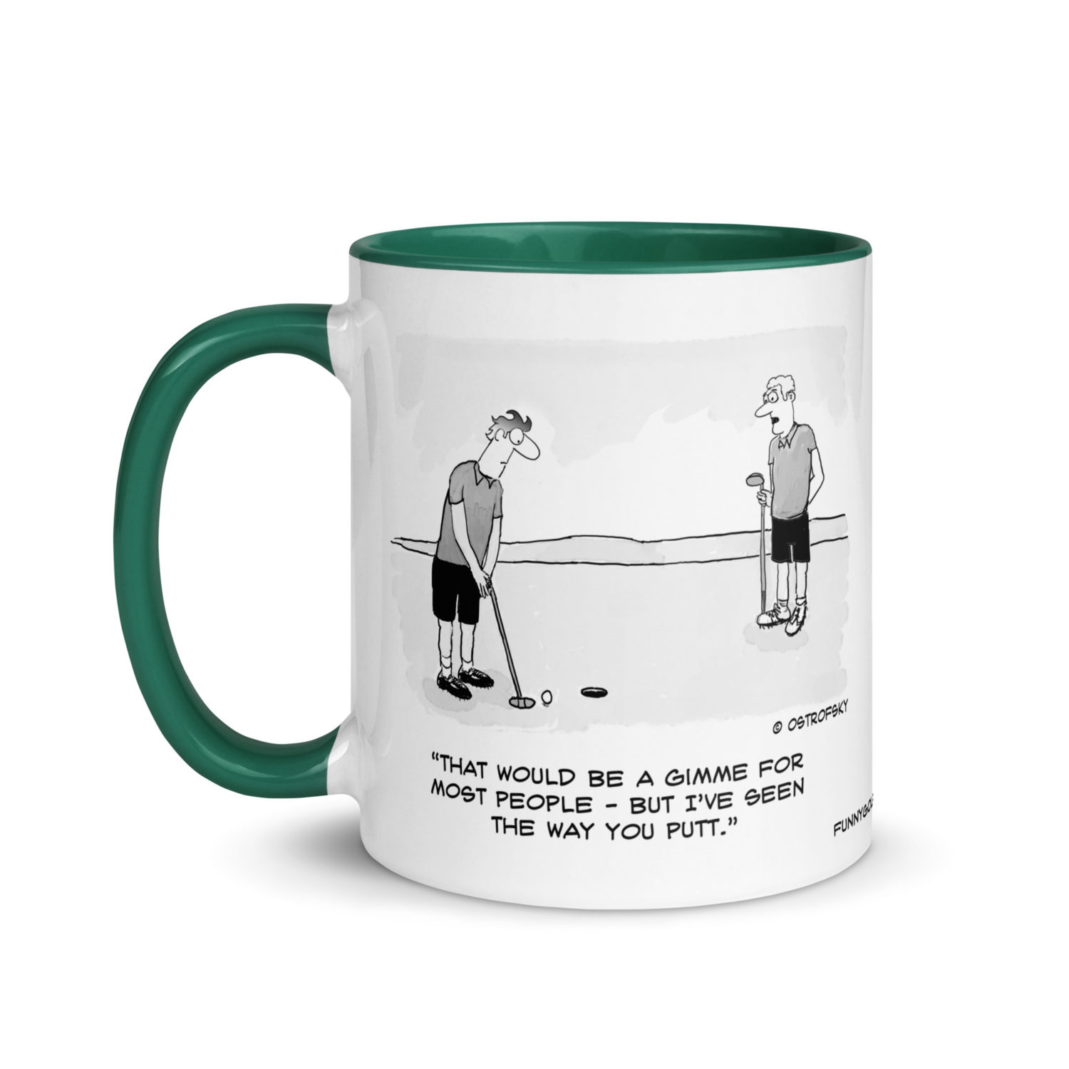 Gimme Putt Golf Cartoon Coffee Mug