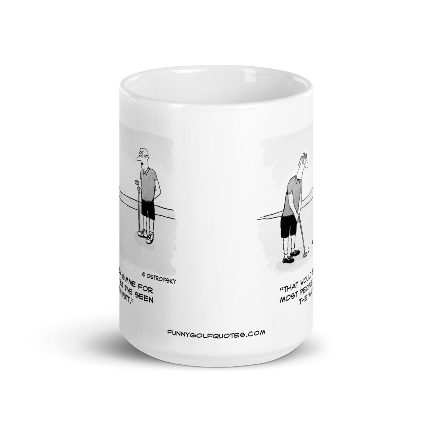 Gimme Putt Golf Cartoon Coffee Mug - Image 9