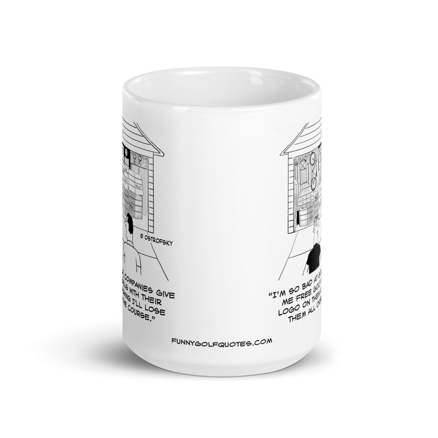 Free Golf Balls Cartoon Coffee Mug - Image 9