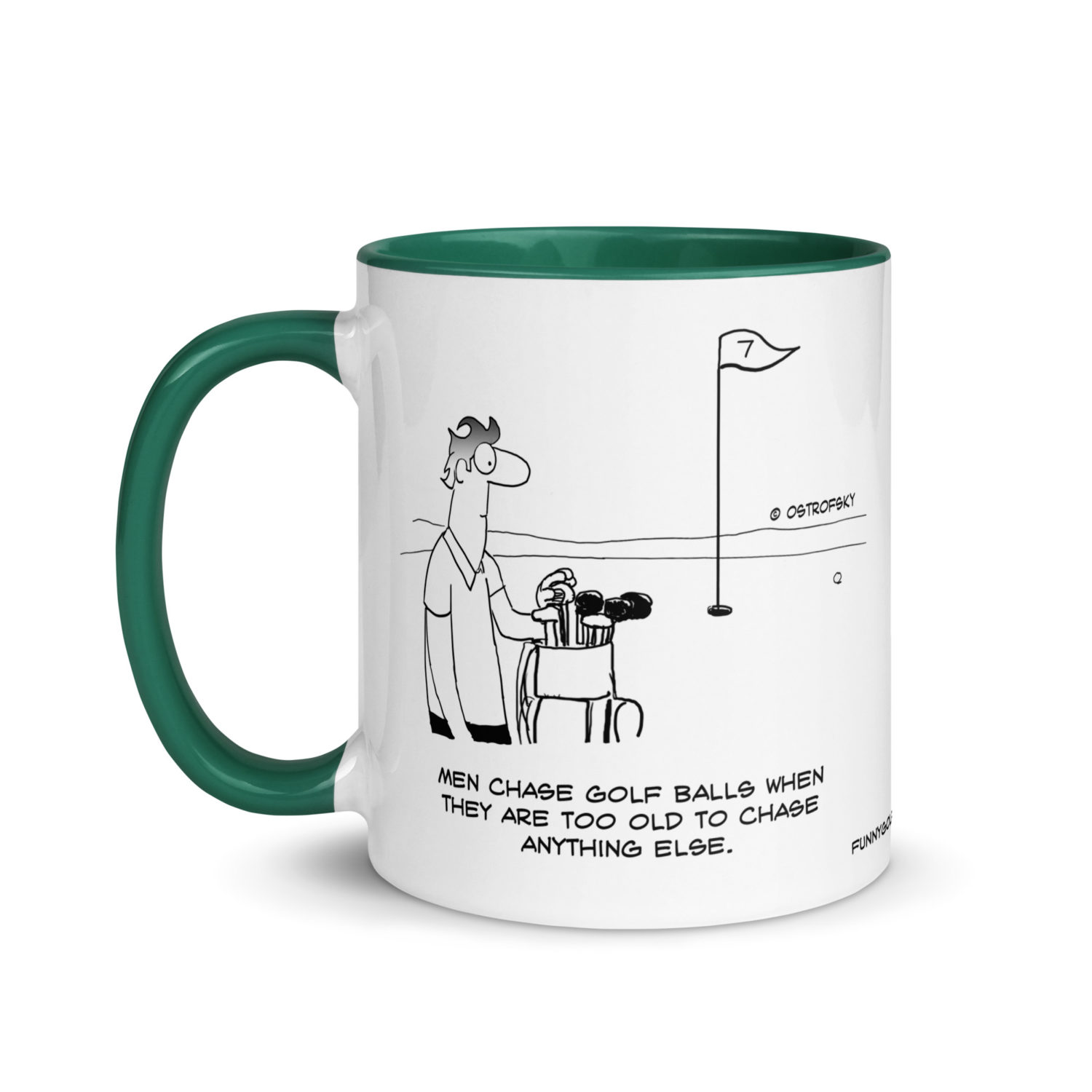 Too Old Golf Cartoon Coffee Mug