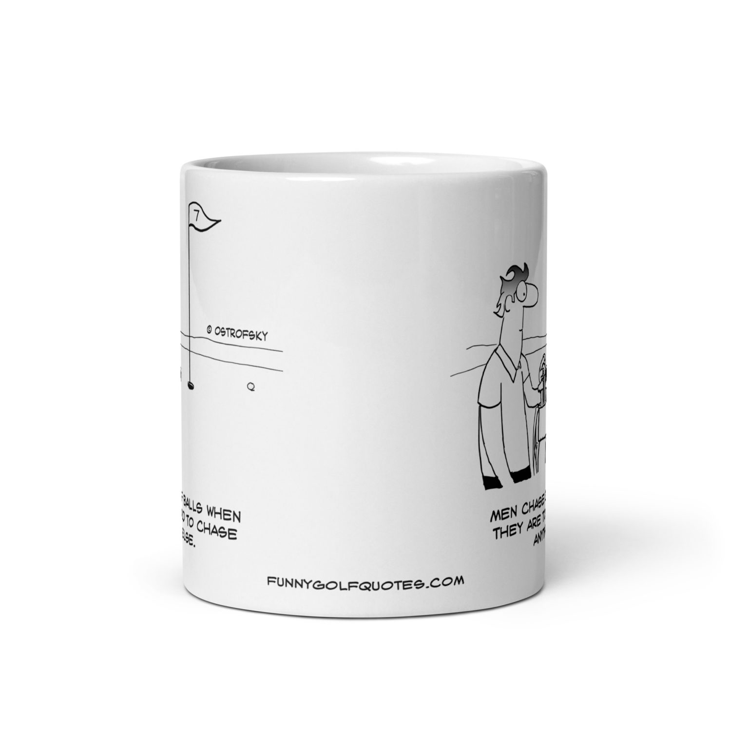 Too Old Golf Cartoon Coffee Mug - Image 5