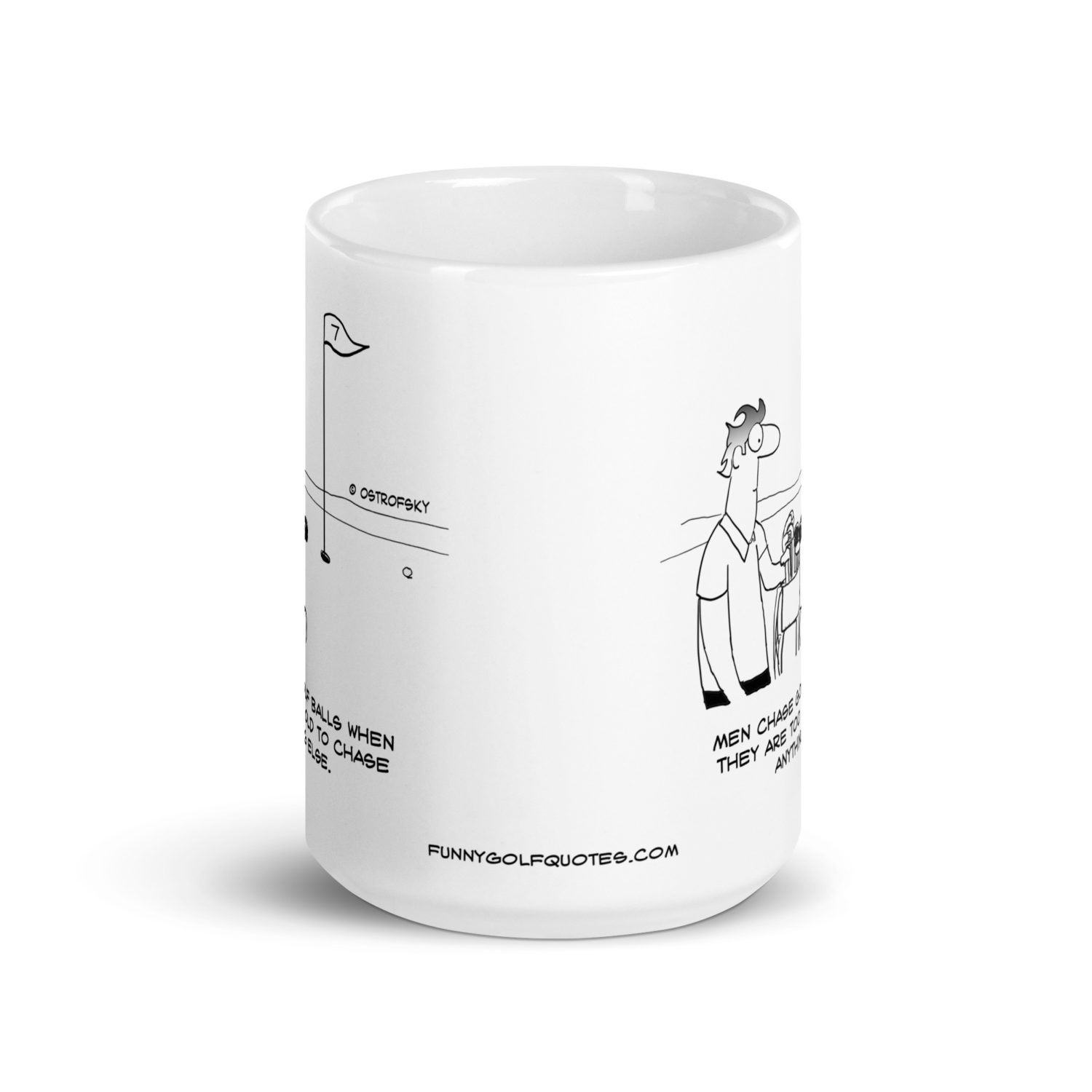 Too Old Golf Cartoon Coffee Mug - Image 8