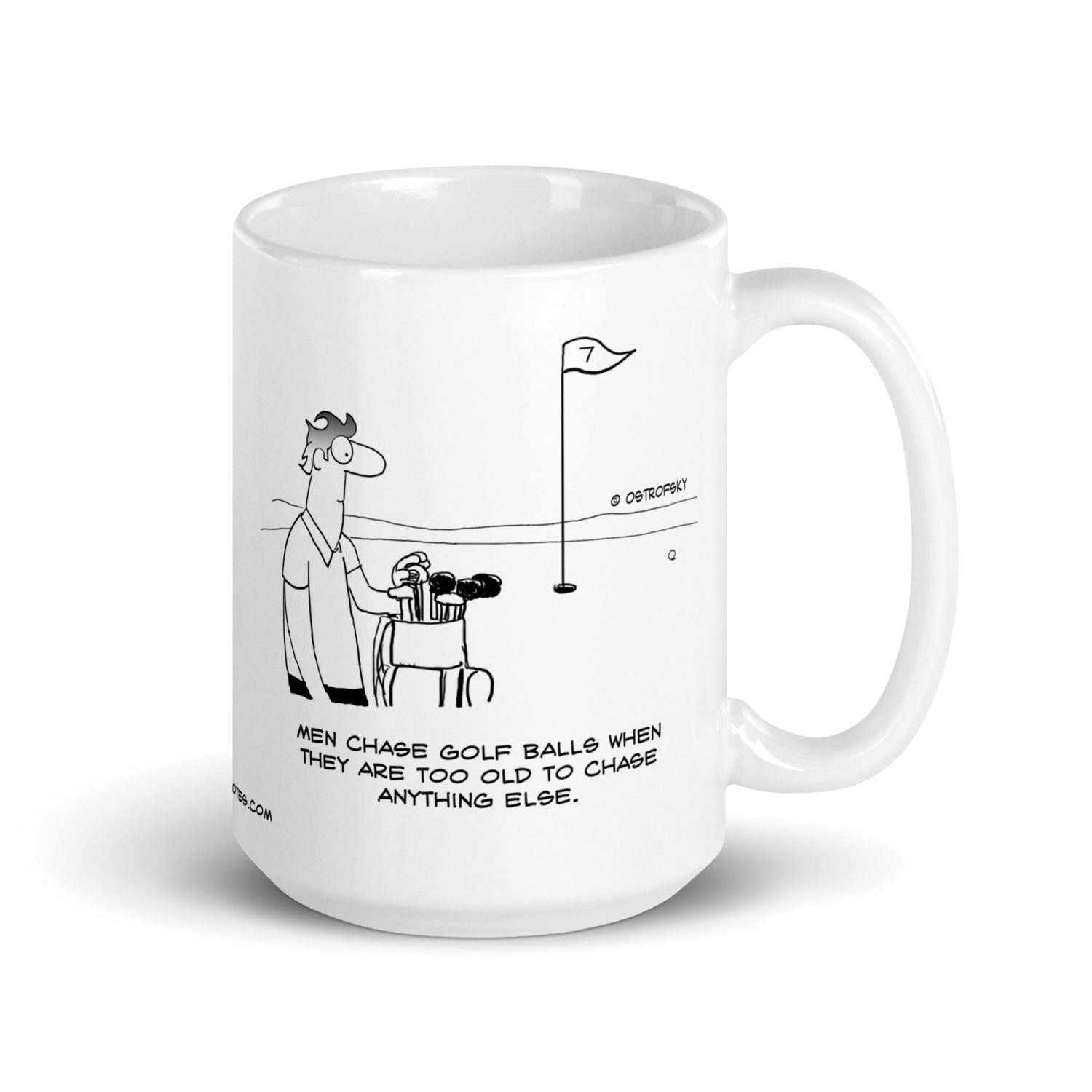 Too Old Golf Cartoon Coffee Mug - Image 9