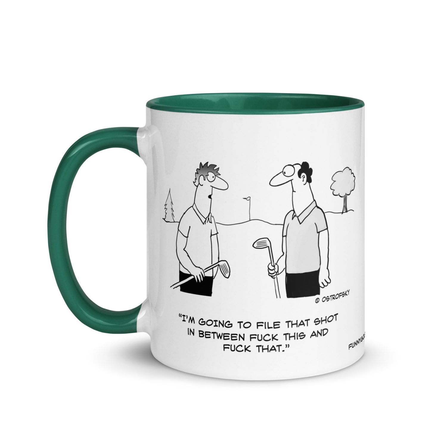 File That Shot Golf Cartoon Coffee Mug