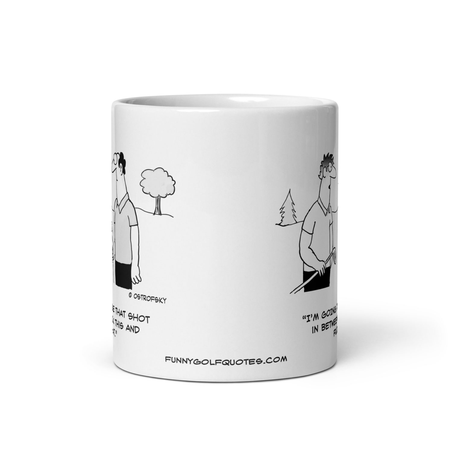 File That Shot Golf Cartoon Coffee Mug - Image 3