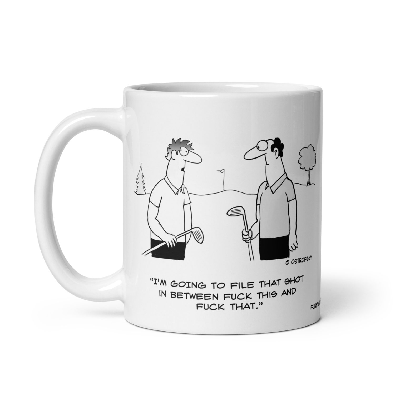 File That Shot Golf Cartoon Coffee Mug - Image 2